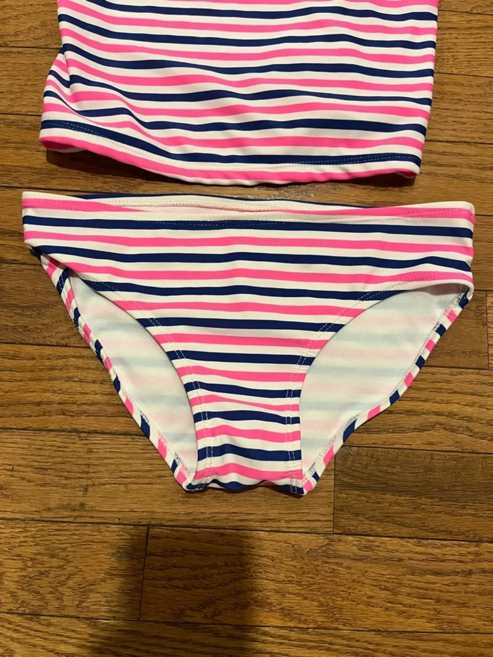 Girls striped tankini size 14, NWT